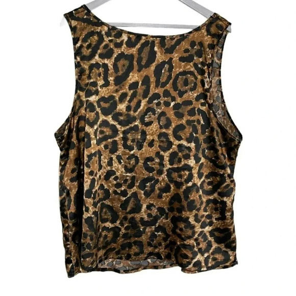 Paper tee 3X leopard print top - Picture 3 of 5